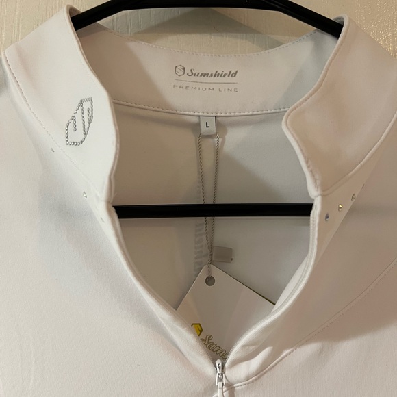 Samshield Lana Women's White Long Sleeve Riding/ Competition Shirt NEW with tags - Picture 5 of 8